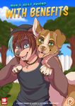  2015 bandanna blue_eyes canine clothing comic cover dog duo green_eyes jasonafex kabier male mammal necklace patreon 
