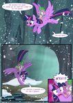  2014 comic dialogue dragon english_text equine female flying friendship_is_magic horn luke262 male mammal my_little_pony snow snowing spike_(mlp) text twilight_sparkle_(mlp) winged_unicorn wings 