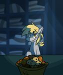  basket blonde_hair cinnamonsand derp derpy_hooves_(mlp) equine feral food friendship_is_magic hair horse looking_at_viewer mammal muffin my_little_pony pegasus pony scene_interpretation solo sunlight wings 