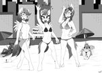  2015 anthro big_breasts bikini breasts clothing earth_pony equine fan_character female horse lotus_heat mammal my_little_pony pegasus petal_spark pony pussy replica_(artist) swimsuit wings 