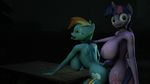  3d anal anthro big_breasts breasts cgi cutie_mark dickgirl digital_media_(artwork) duo earth_pony equine female female/female friendship_is_magic horn horse huge_breasts intersex looking_at_viewer mammal my_little_pony penis pony pussy rainbow_dash_(mlp) screwingwithsfm sex source_filmmaker tongue tongue_out twilight_sparkle_(mlp) unicorn 
