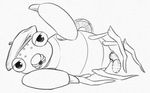  animal_genitalia arthropod erection feral insect looking_at_viewer male monochrome nintendo open_mouth paras pencil_(artwork) penis pok&eacute;mon simple_background solo traditional_media_(artwork) video_games white_background yaroul 