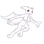  anthro bat breasts chest_tuft claws crobat cute female fur mammal nintendo nipples nude open_mouth pok&eacute;mon posexe pussy red_eyes simple_background solo teeth tuft video_games white_background wings 