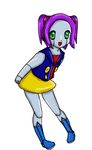  1girl android android_girl buttons green_eyes light_dasher_(artist) purple_hair robot_girl tetsune_rena vocaloid 