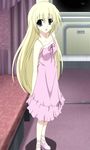  blonde_hair blue_eyes highres long_hair nightgown screencap seitokai_no_ichizon shiina_mafuyu solo stitched third-party_edit very_long_hair 