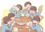  alcohol bad_id bad_twitter_id beer beer_mug brothers cellphone chair cup drinking drunk formal from_above head_rest holding holding_cup laughing male_focus matching_outfit matsuno_choromatsu matsuno_ichimatsu matsuno_juushimatsu matsuno_karamatsu matsuno_osomatsu matsuno_todomatsu multiple_boys osomatsu-kun osomatsu-san phone rian_(bdl) sextuplets siblings simple_background sitting smartphone smile suit sunglasses table white_background 