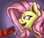  2015 animal_genitalia atane27 cum cum_on_face disembodied_penis duo equine female feral fluttershy_(mlp) friendship_is_magic hair horse horsecock long_hair male male/female mammal my_little_pony penis pony red_eyes solo_focus tongue tongue_out vein 