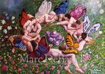  2002 butterfly_wings erection fairy fellatio flower group group_sex humor male male/male marc_debauch meadow mushroom nude oral orgy penis plant pointy_ears pun sex visual_pun watermark wings 