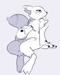  ambiguous_gender cute digimon itsunknownanon renamon simple_background solo white_background 