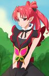  akagi_towa choker go!_princess_precure haruyama_kazunori pointy_ears precure red_eyes red_hair short_hair solo twilight_(go!_princess_precure) 