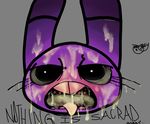  animatronic black_sclera blush bombay bonnie_(fnaf) buckteeth cum cum_drip cum_in_mouth cum_inside cum_on_face disembodied_head dripping english_text eyelashes female five_nights_at_freddy&#039;s lagomorph machine mammal rabbit robot signature solo teeth text tongue tongue_out video_games weaver_bonnie 