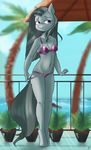  2015 anthro bikini breasts cleavage clothed clothing cute earth_pony equine female friendship_is_magic horse mammal marble_pie_(mlp) mrscurlystyles my_little_pony pony solo swimsuit 