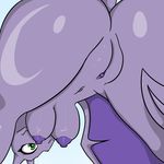  2015 aerodactyl avian breasts female nintendo nipples nude pok&eacute;mon pussy simple_background solo video_games white_background wings 