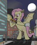  bat_pony biped bus city destruction equine falling feral flutterbat_(mlp) fluttershy_(mlp) friendship_is_magic full_moon giant grimdark horse human invalid_tag licking macro mammal moon my_little_pony night open_mouth pony rapidstrike red_eyes tongue tongue_out trapped vehicle 