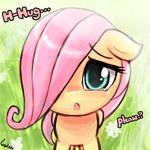  2015 cute english_text equine female feral fluttershy_(mlp) friendship_is_magic lumineko mammal my_little_pony pegasus text wings young 
