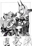  angry animal_ears bare_shoulders bell blush bondage_outfit breasts cape carmilla_(fate/grand_order) cat_ears cat_tail chain cleavage clenched_hand detached_sleeves fate/grand_order fate_(series) greyscale hair_ribbon hammer horns iron_maiden jingle_bell large_breasts mask monochrome multiple_girls ribbon supportasse syatey tail tamamo_(fate)_(all) tamamo_cat_(fate) thighhighs whip 