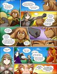  2015 armor beverage canine coffee dragongirl femal food human landen_(twokinds) madelyn_adelaide male mammal sarah_(twokinds) sealeen_(twokinds) tom_fischbach twokinds wolf 