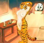 anthro bear breasts cat dreamworks edit feline female fur kung_fu_panda male mammal master_tigress muscular nipples nude open_mouth panda po pussy shanbazall smile thick_legs tiger voyeur yifflion 