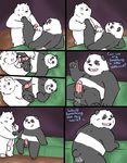  anal anal_penetration balls bear comic duo graft_(artist) ice_bear male male/male mammal panda panda_(character) penetration penis polar_bear we_bare_bears 