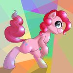  2015 behind-space cute earth_pony equine female feral friendship_is_magic horse mammal my_little_pony pinkie_pie_(mlp) pony smile solo 