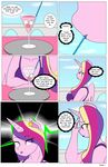  anthro anthrofied breasts cherry cleavage clothed clothing cloud comic dekomaru dialogue ear_piercing english_text equine female friendship_is_magic fruit fur hair horn ice_cube mammal multicolored_hair my_little_pony piercing pink_fur princess_cadance_(mlp) purples_eyes sky solo straw table text thehotroom wine_glass winged_unicorn wings 