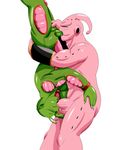  69 2015 absurd_res alien balls biceps bird&#039;s-eye_view buu cum darthglacier dragon_ball dragon_ball_z duo eyes_closed hi_res high-angle_shot kid_buu lying majin_buu male male/male muscular namekian on_side oral oral_penetration penis piccolo sex 