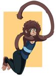  afro anthro baboon fur hair male mammal mitarashi monkey prehensile_feet primate solo 