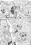  anthro bear black_and_white canine cheetah comic feline female fox freddy_andersson male mammal monochrome pixie 