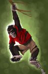 anthro ape baboon fur male mammal monkey prehensile_feet primate solo 