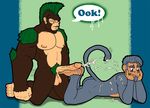  anthro ape baboon balls cum fur hair male mammal monkey nipples noblekitty1_(artist) nude primate 