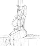  2015 anthro areola big_breasts breasts equine erect_nipples fan_character female horn huge_breasts infernal-beggar mammal my_little_pony nipples nude pubes solo unicorn water wet 