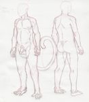  anthro baboon balls butt fur hair male mammal monkey nude prehensile_feet primate solo source_request unknown_artist 