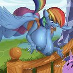  ... 2015 anthro anthrofied big_breasts blue_skin breasts clothed clothing equine feathered_wings feathers female flying friendship_is_magic hair horn huge_breasts inverted_nipples kevinsano mammal multicolored_hair my_little_pony nipples open_mouth outside pegasus rainbow_dash_(mlp) rainbow_hair twilight_sparkle_(mlp) unicorn wings 