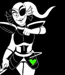  &lt;3 animated armor bl8l clothing female protagonist_(undertale) simple_background undertale undyne video_games weapon 