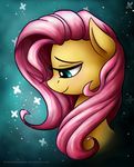  blue_eyes equine female feral fluttershy_(mlp) friendship_is_magic fur hair happy horse llamacheesecake mammal my_little_pony pink_hair pony simple_background smile solo white_sclera yellow_fur 