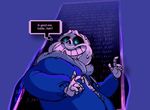  2015 ? animated blue_eyes bone clothed clothing english_text glitch hoodie jacket male not_furry sans_(undertale) simple_background skeleton skull smile solo text undertale video_games 