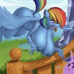  ... 2015 anthro anthrofied big_breasts blue_skin breasts butt equine feathered_wings feathers female flying friendship_is_magic hair horn huge_breasts inverted_nipples kevinsano mammal multicolored_hair my_little_pony nipples nude open_mouth outside pegasus rainbow_dash_(mlp) rainbow_hair twilight_sparkle_(mlp) unicorn wings 