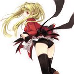  asmodeus ass bad_id bad_pixiv_id blonde_hair frills looking_back neko_k321 red_eyes solo stakes_of_purgatory thighhighs twintails umineko_no_naku_koro_ni zettai_ryouiki 