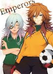  eyepatch genda_koujirou inazuma_eleven inazuma_eleven_(series) male male_focus sakuma_jirou 