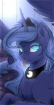  2015 cute equine evehly female feral friendship_is_magic horn mammal my_little_pony princess_luna_(mlp) smile solo winged_unicorn wings 