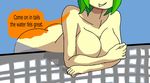  anthro breasts butt cosmo_the_seedrian dialogue female fingers hair not_furry nude pool_(disambiguation) seedrian sonic_(series) sunsolticeduo water 
