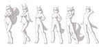  2015 anthro breasts canine cute dog eyes_closed feline female ferret fluffy fox fur hair lagomorph line_art lynx mammal monochrome mustelid nipples nude rabbit rodent shaded simple_background sketch squirrel starfighter tuft white_background wolf 