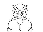  2015 animated anthro big_breasts breasts duo female first_person_view flipnote gardevoir huge_breasts huge_penis looking_at_viewer male male/female mammal nintendo penis pok&eacute;mon sex t.gemini titfuck video_games 
