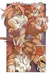  anthro bulge comic cum feline furious lion male mammal messy muscular nipples pridestar_(furious) solo 