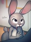  2015 4_fingers anthro bogo digital_media_(artwork) disney fellatio female fur grey_fur inside judy_hopps kekitopu lagomorph male male/female mammal nude oral penis pink_nose rabbit sex simple_background solo_focus zootopia 