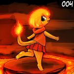  anthro charmander cute female lumineko nintendo pok&eacute;mon solo video_games 