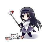  dead_eyes female golf kyubey simple_background soulless_eyes source_request unknown_artist what white_background 