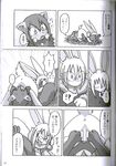  comic cunnilingus doujinshi female female/female fur horn japanese_text lagomorph mammal monochrome oral rabbit ripper_torsent sex smile text translation_request vaginal 