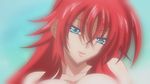  animated animated_gif blue_eyes breast_grab breasts grabbing high_school_dxd huge_filesize large_breasts long_hair looking_at_viewer naughty_face nipples nude red_hair rias_gremory smile solo very_long_hair 