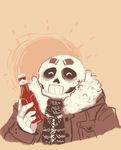  bottle clothing food happy jacket ketchup sans_(undertale) smile solo tagme undertale vernors video_games 